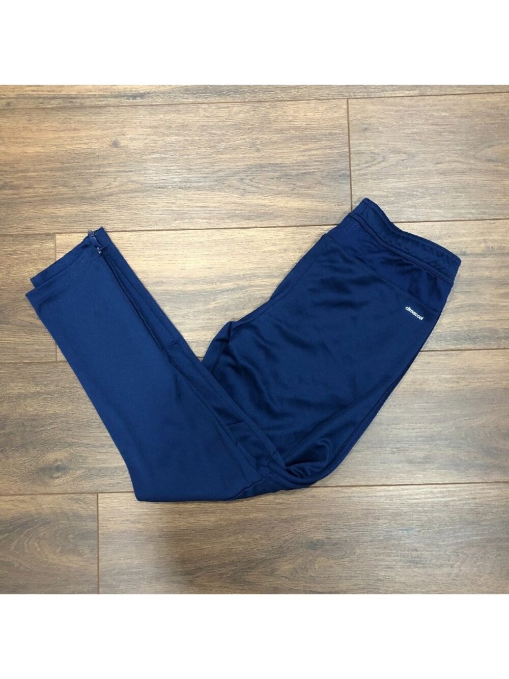 Adidas Youth Tiro 17 Soccer Training Climacool Track Pants Jogger Blue Sz Medium